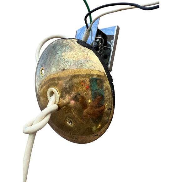 ✨ Vintage Mid-Century Industrial Brass Pendant Light Fixture Hanging Lamp - Picture 4 of 6